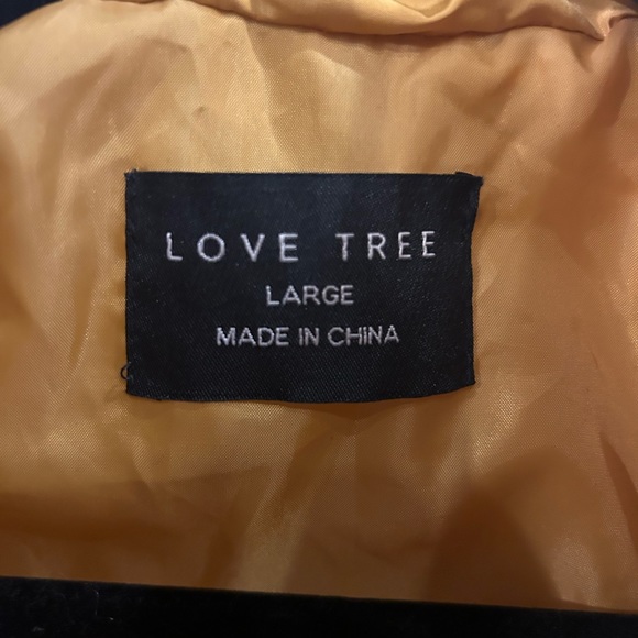 LOVE TREE Quilted Gold/Mustard Colored Vest Large - Picture 5 of 6